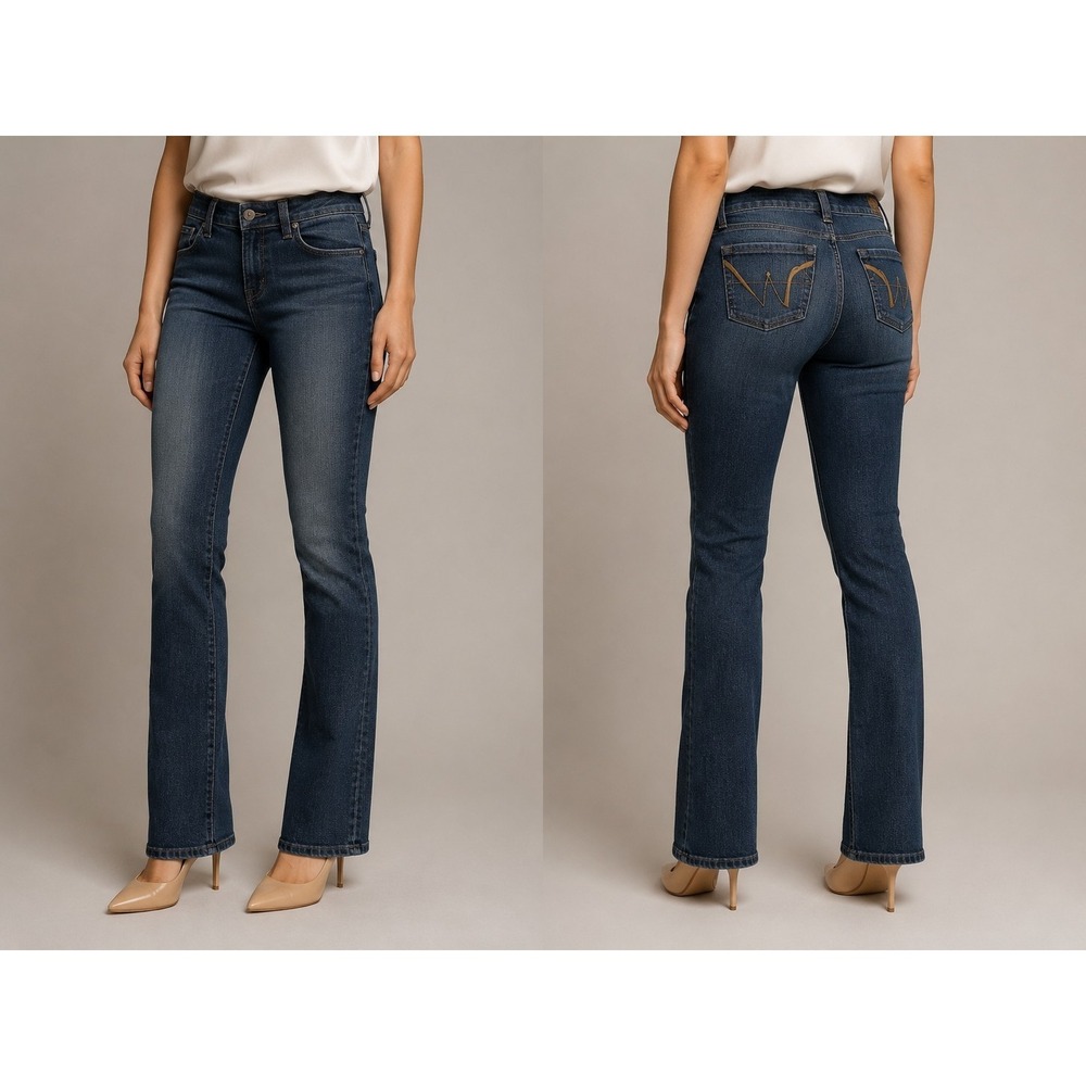 Wallflower Jeans Womens‎ 7R Bootcut Dark Wash Mid Rise Stretch Denim Pants